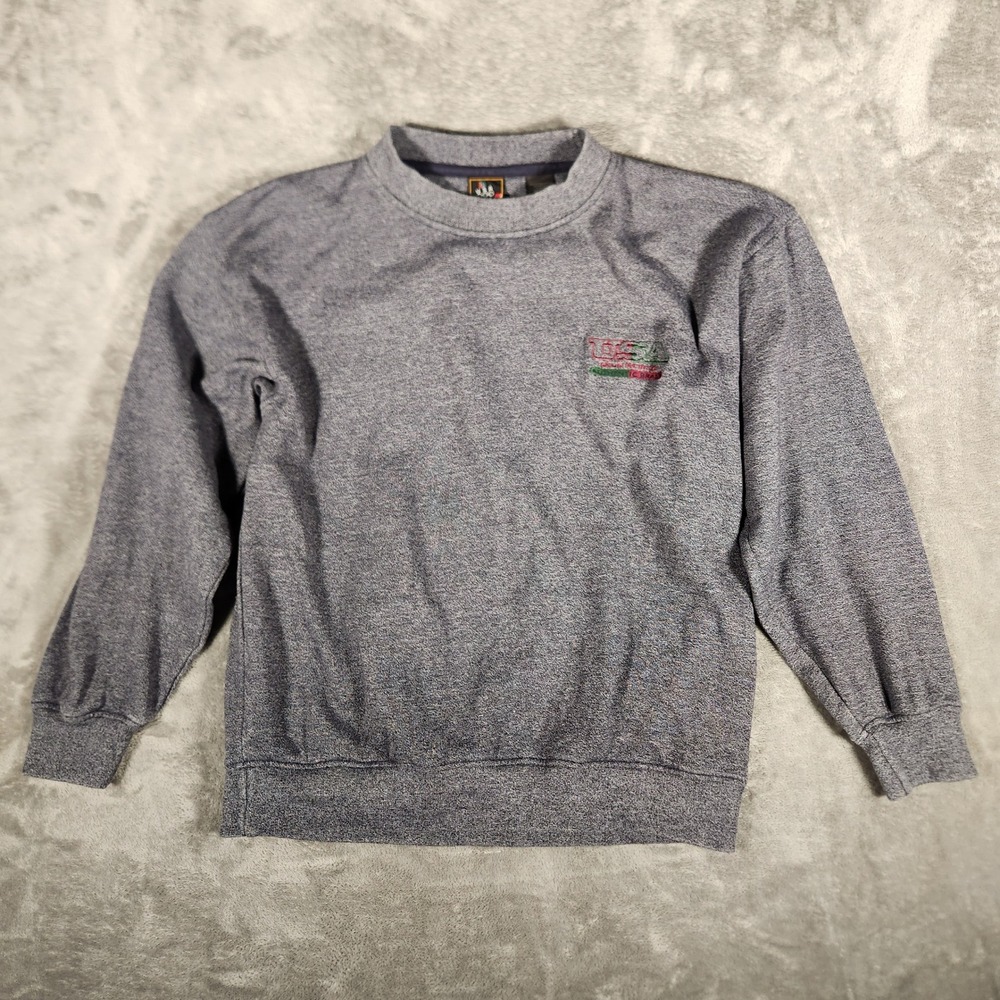 USA Olympic Brand Sweatshirt Mens Medium Gray Excellent Embroidered JCPenney